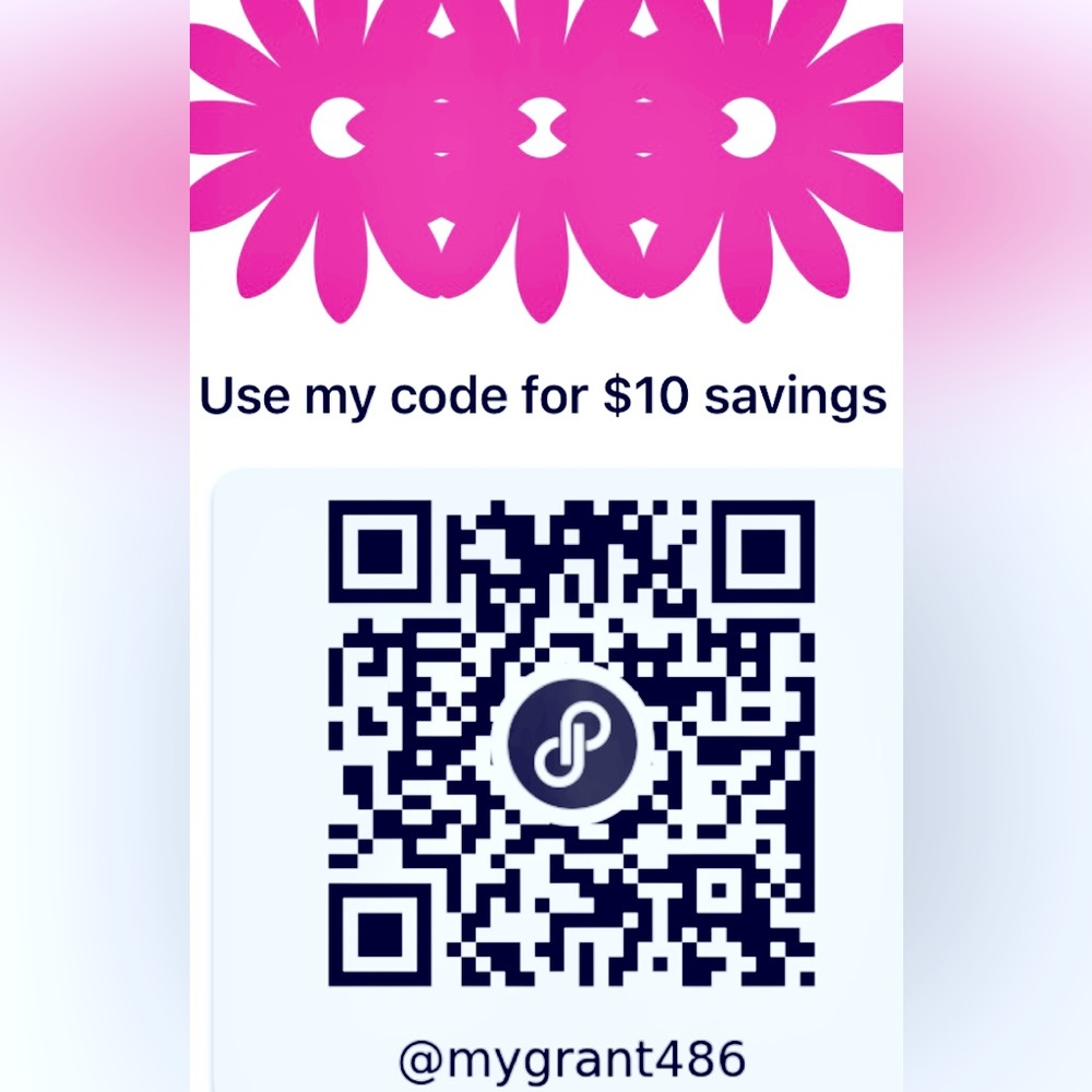 Use my code when you sign up with Poshmark..$10.00 savings